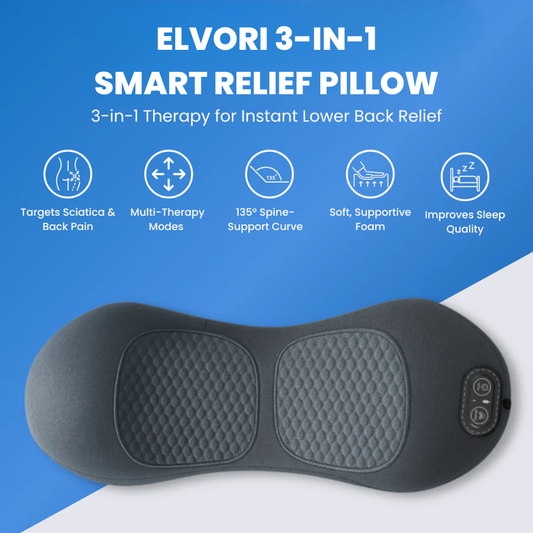 ELVORI™ 3-in-1 Smart Pillow for Back Pain Relief