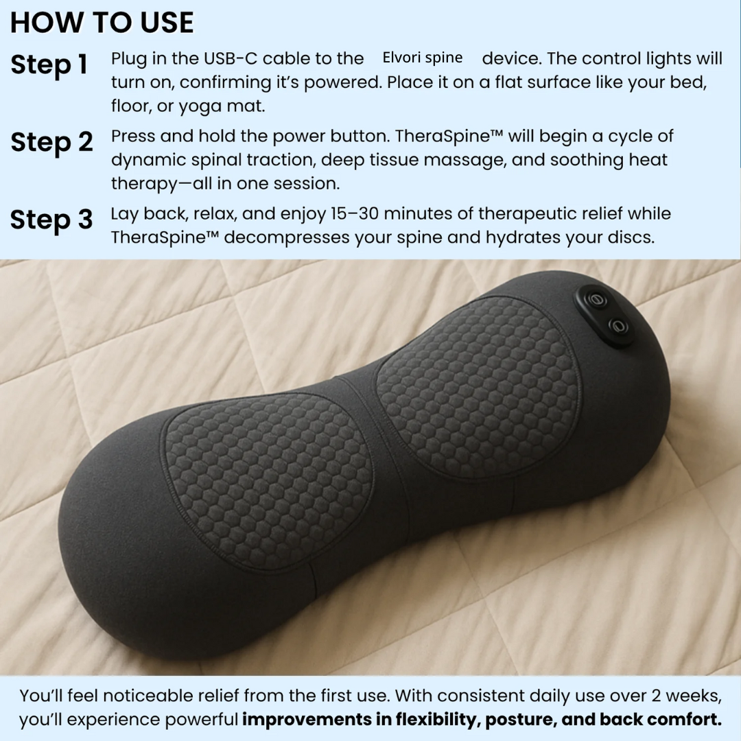 ELVORI™ 3-in-1 Smart Pillow for Back Pain Relief