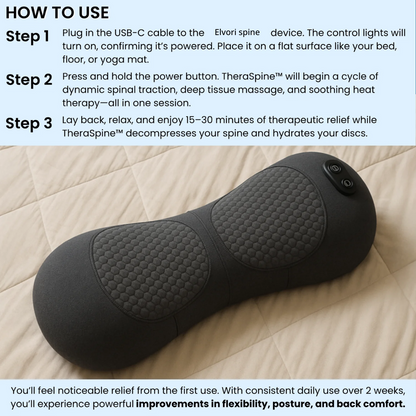 ELVORI™ 3-in-1 Smart Pillow for Back Pain Relief