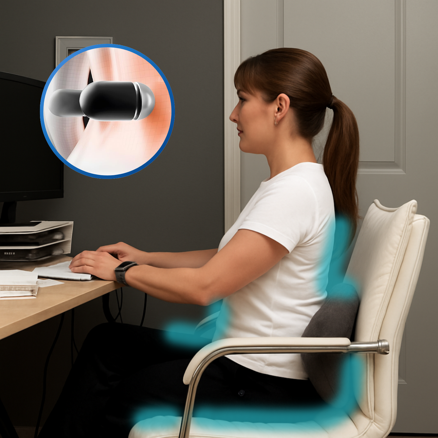 ELVORI™ 3-in-1 Smart Pillow for Back Pain Relief
