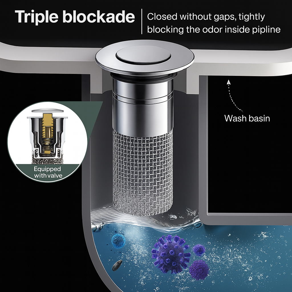 Elvori DrainGuard™ Sink Stopper